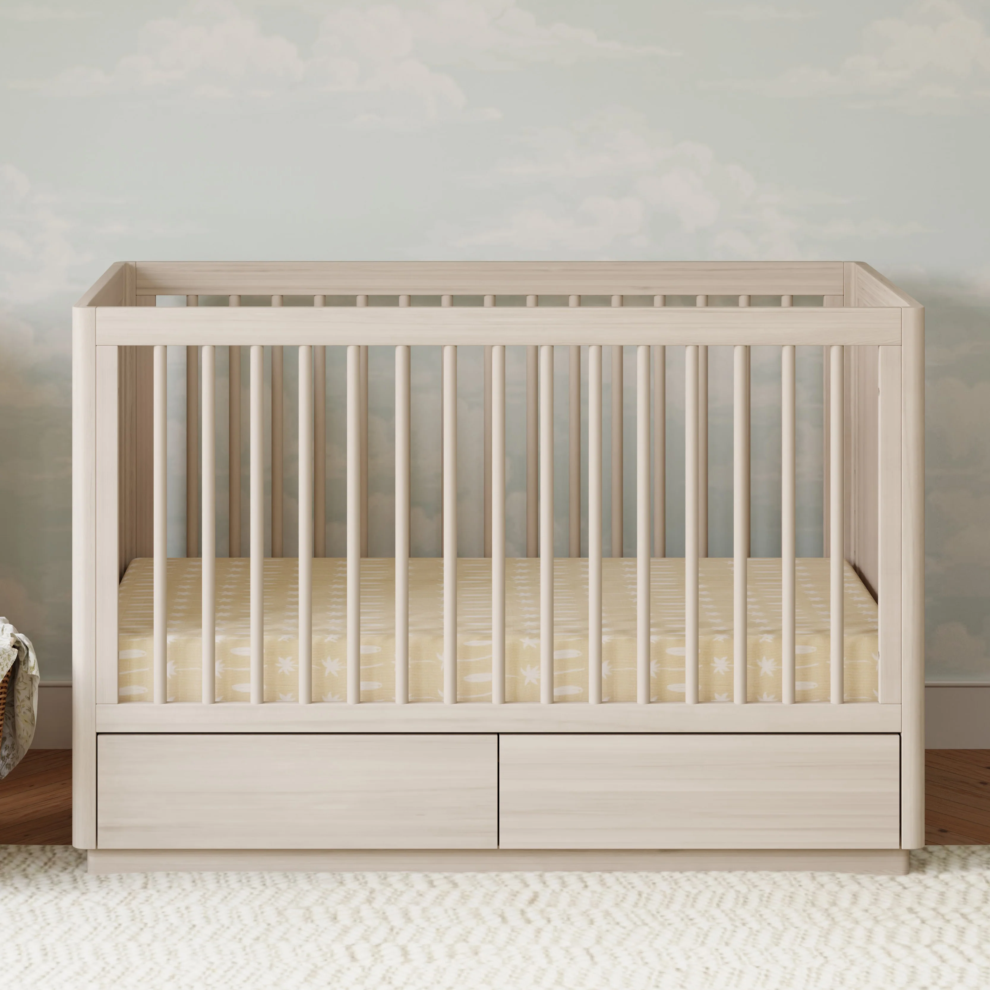 Bento 3-in-1 Convertible Storage Crib with Toddler Bed Conversion Kit - Image 12