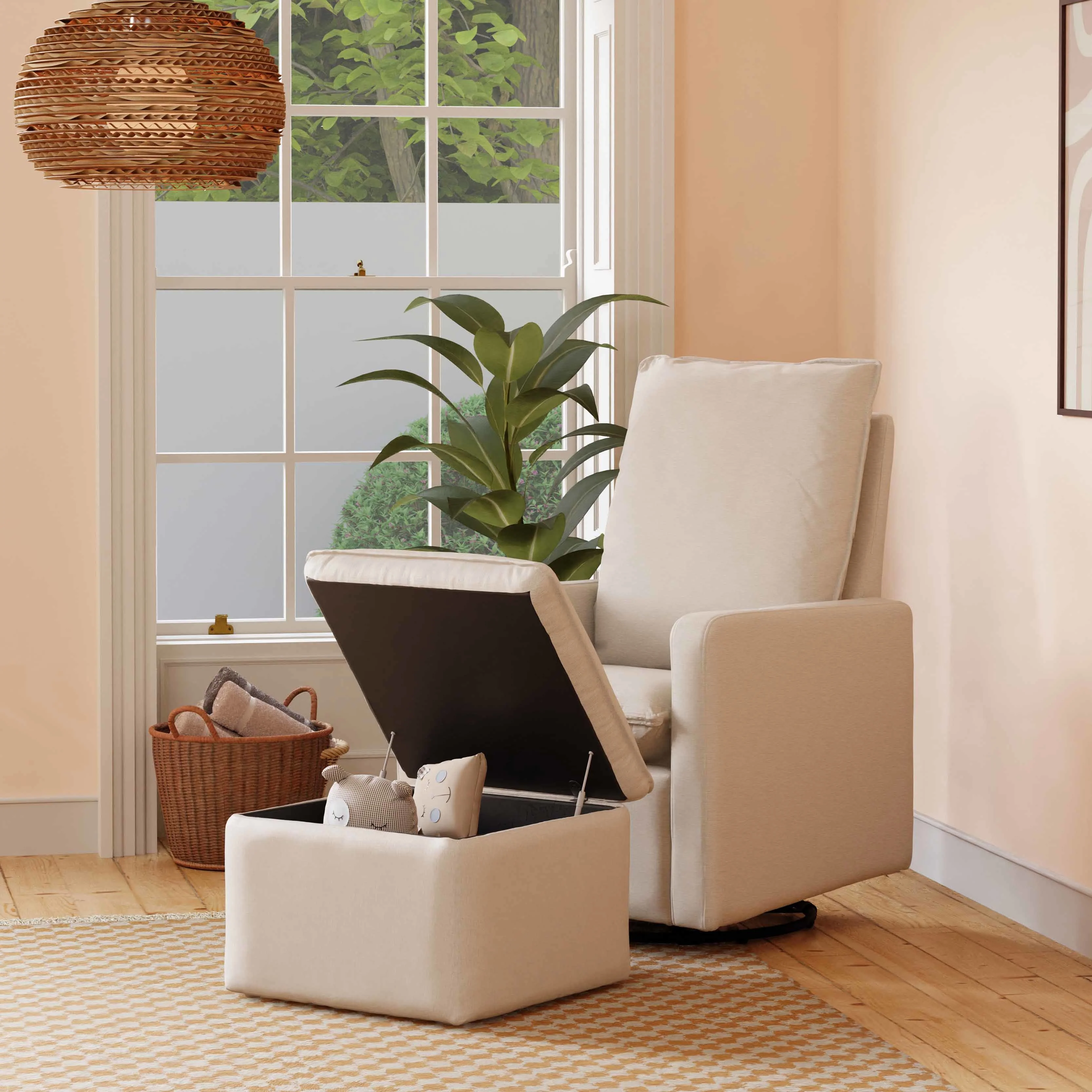 Cali Storage Ottoman in Eco-Performance Fabric | Water Repellent & Stain Resistant - Image 22
