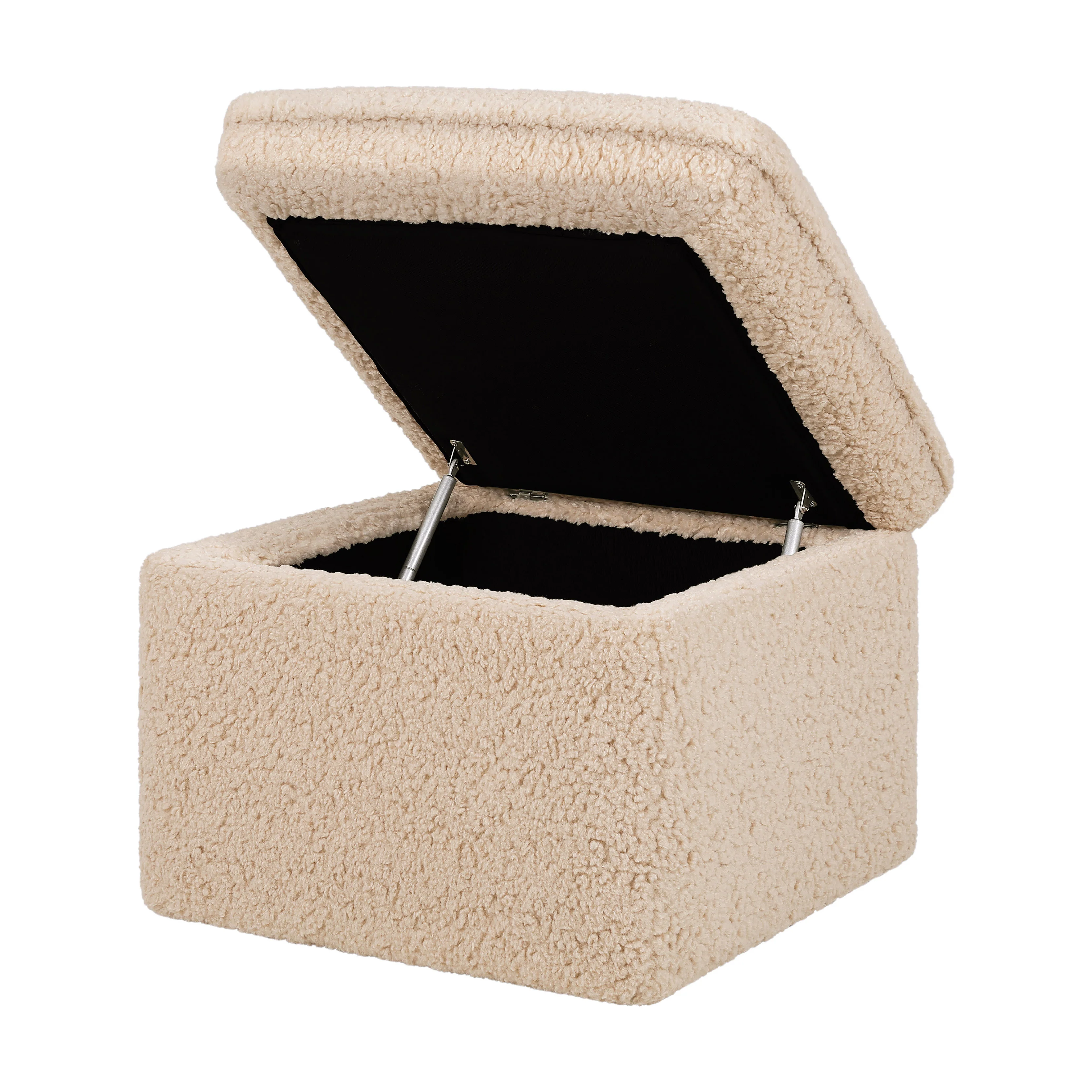 Cali Storage Ottoman in Shearling - Image 7