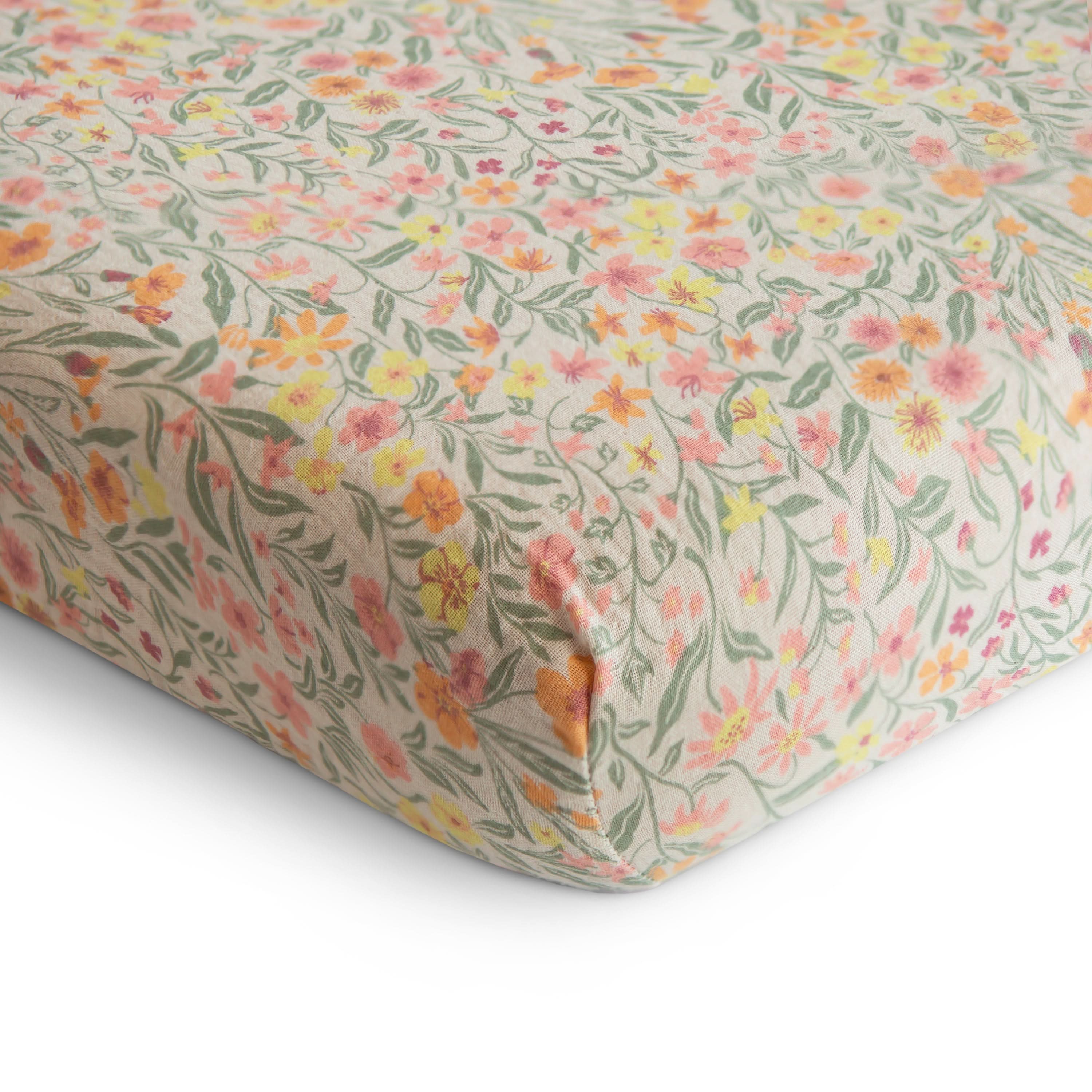 Mushie Extra Soft Muslin Crib Sheet - Image 10