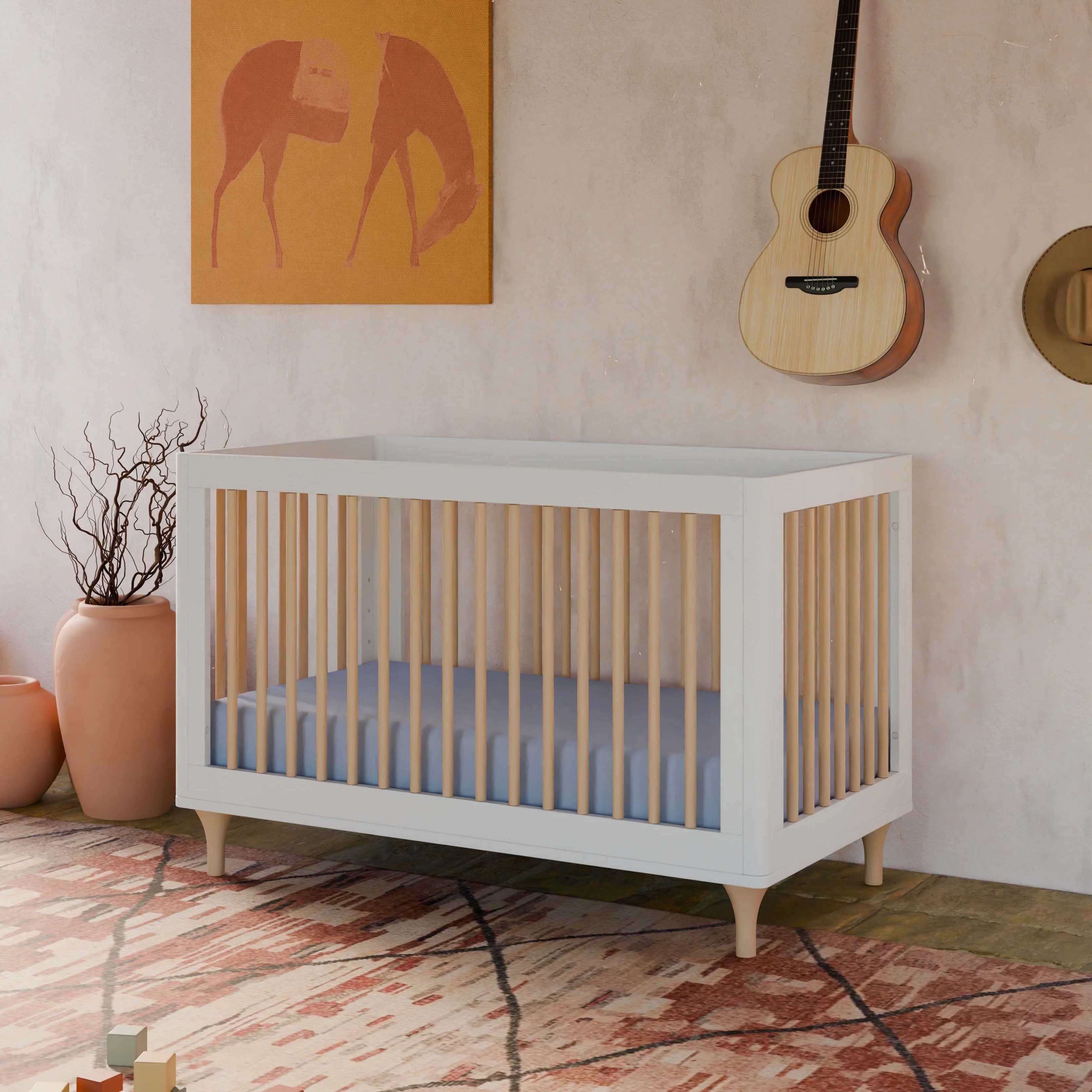 Lolly 3-in-1 Convertible Crib with Toddler Bed Conversion Kit - Image 8