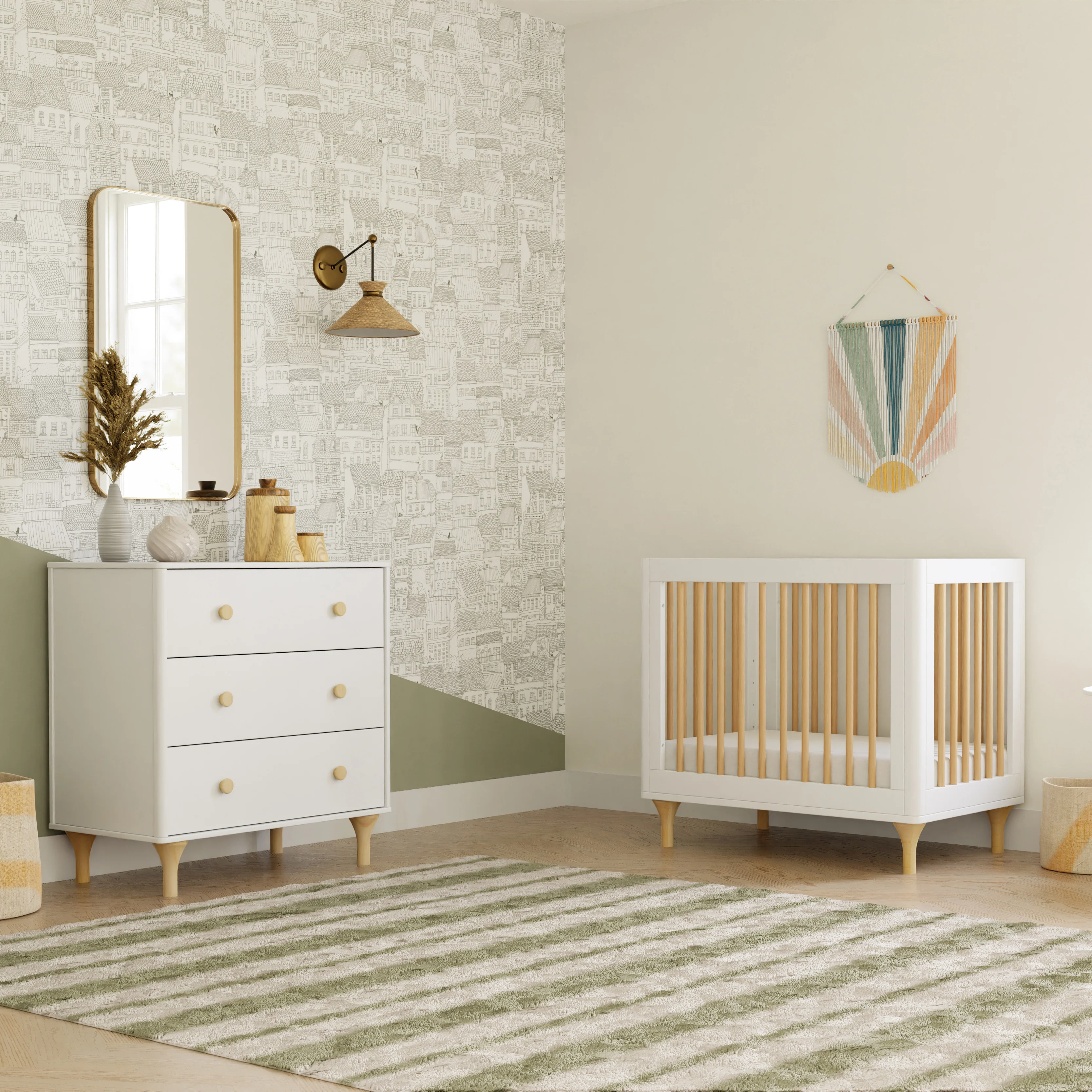Lolly 4-in-1 Convertible Mini Crib with Toddler Bed Conversion Kit - Image 3