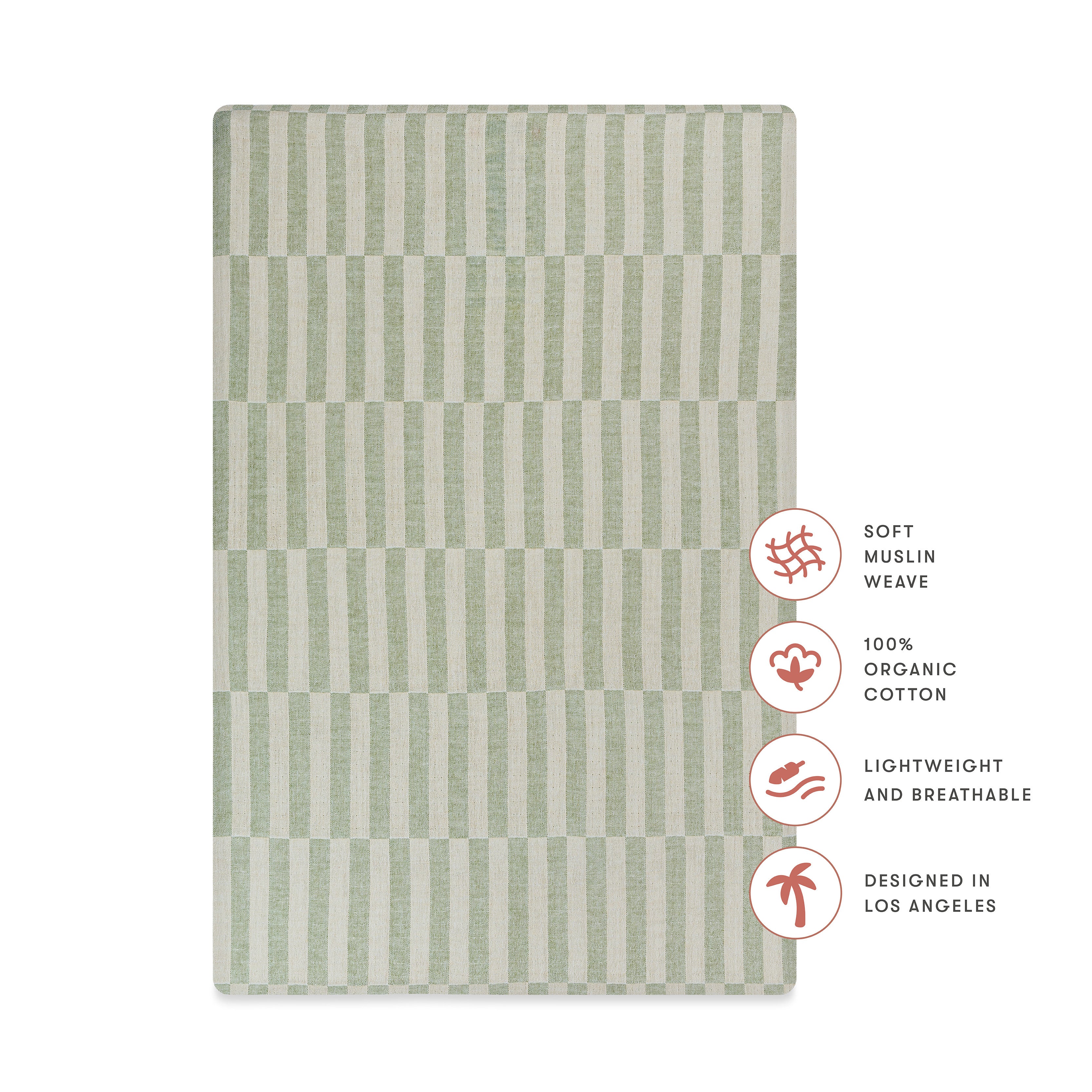 Mini Crib Sheet in GOTS Certified Organic Muslin Cotton - Image 113