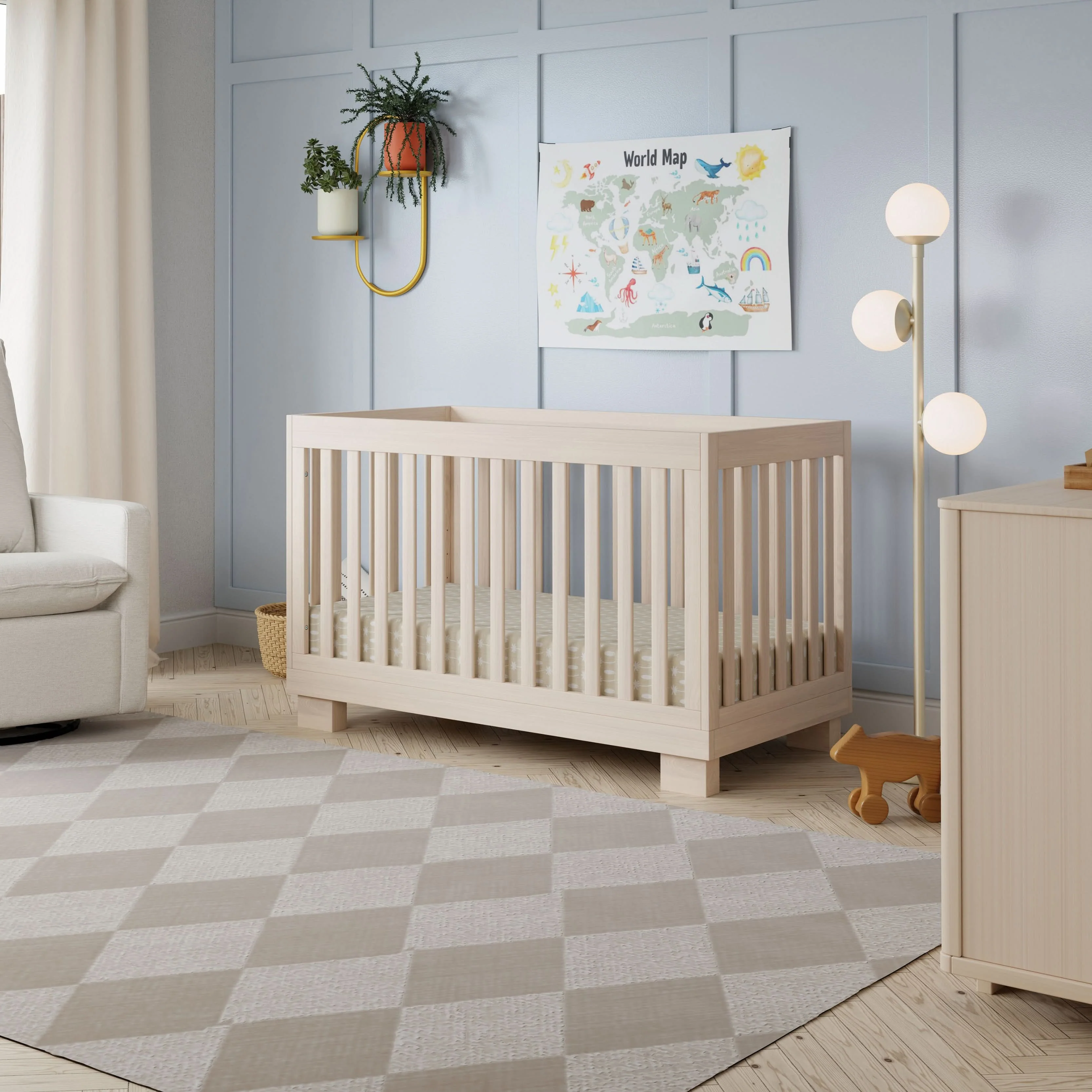 Modo 3-in-1 Convertible Crib with Toddler Bed Conversion Kit - Image 13