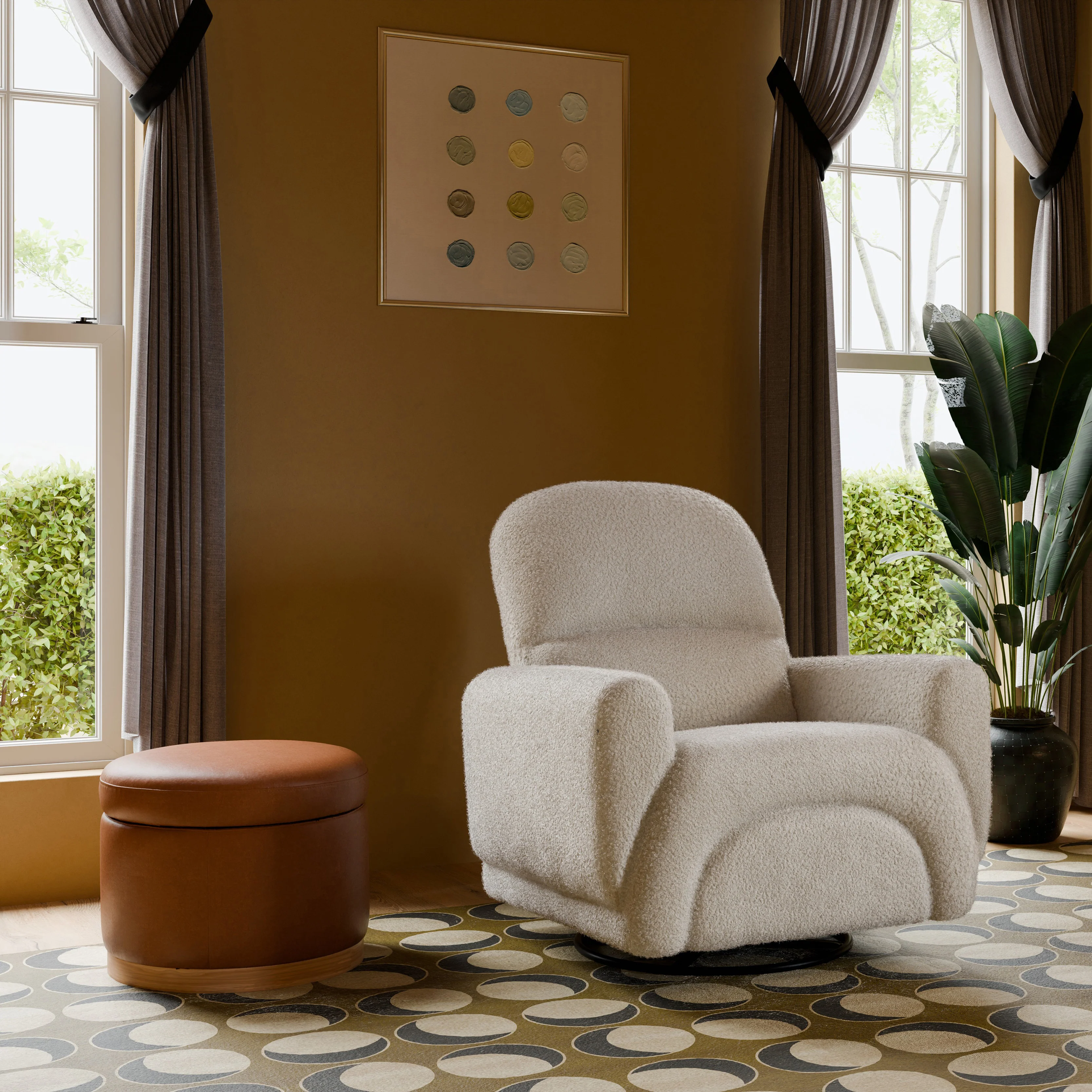 Naka Storage Ottoman in Vegan Leather - Image 4