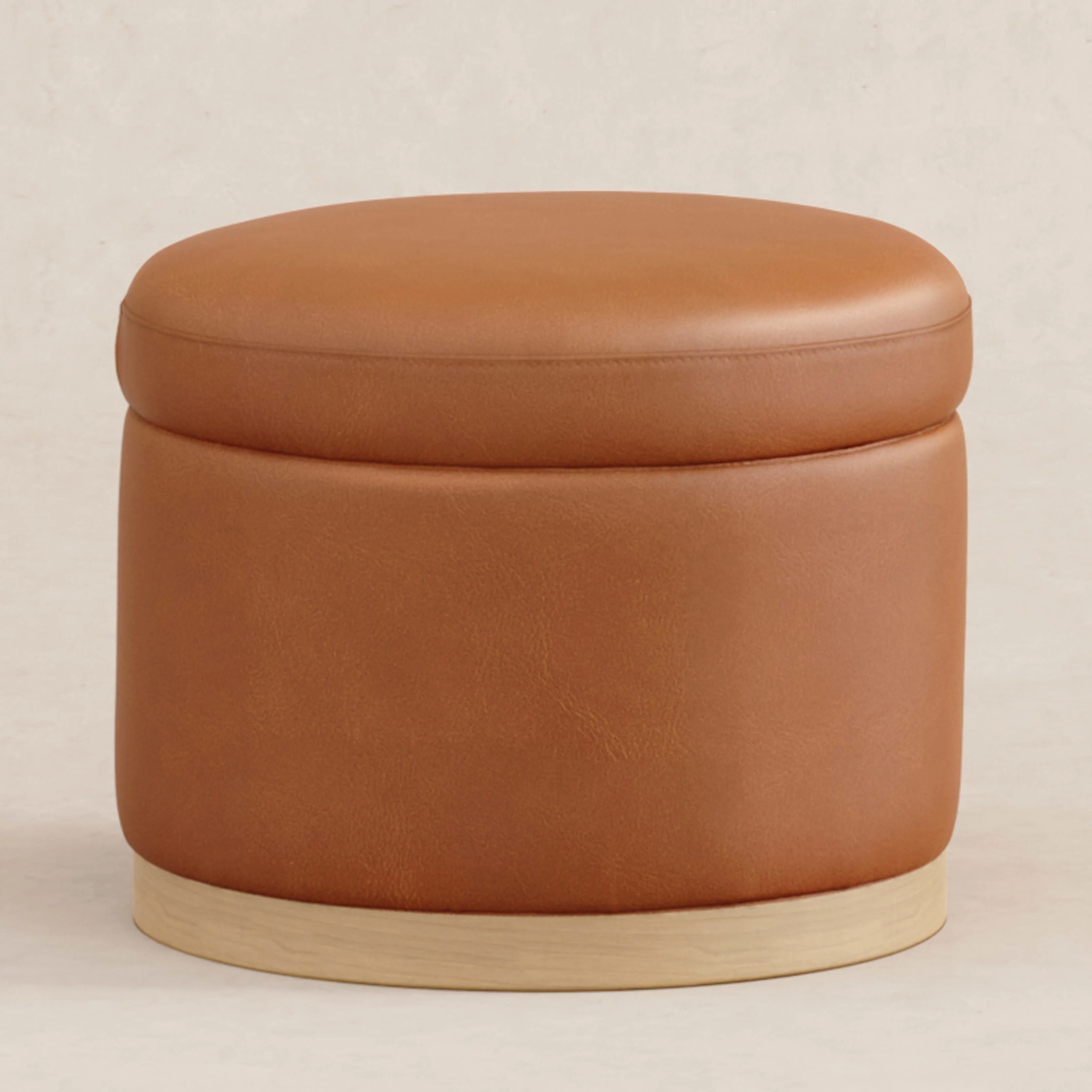 Naka Storage Ottoman in Vegan Leather - Image 6