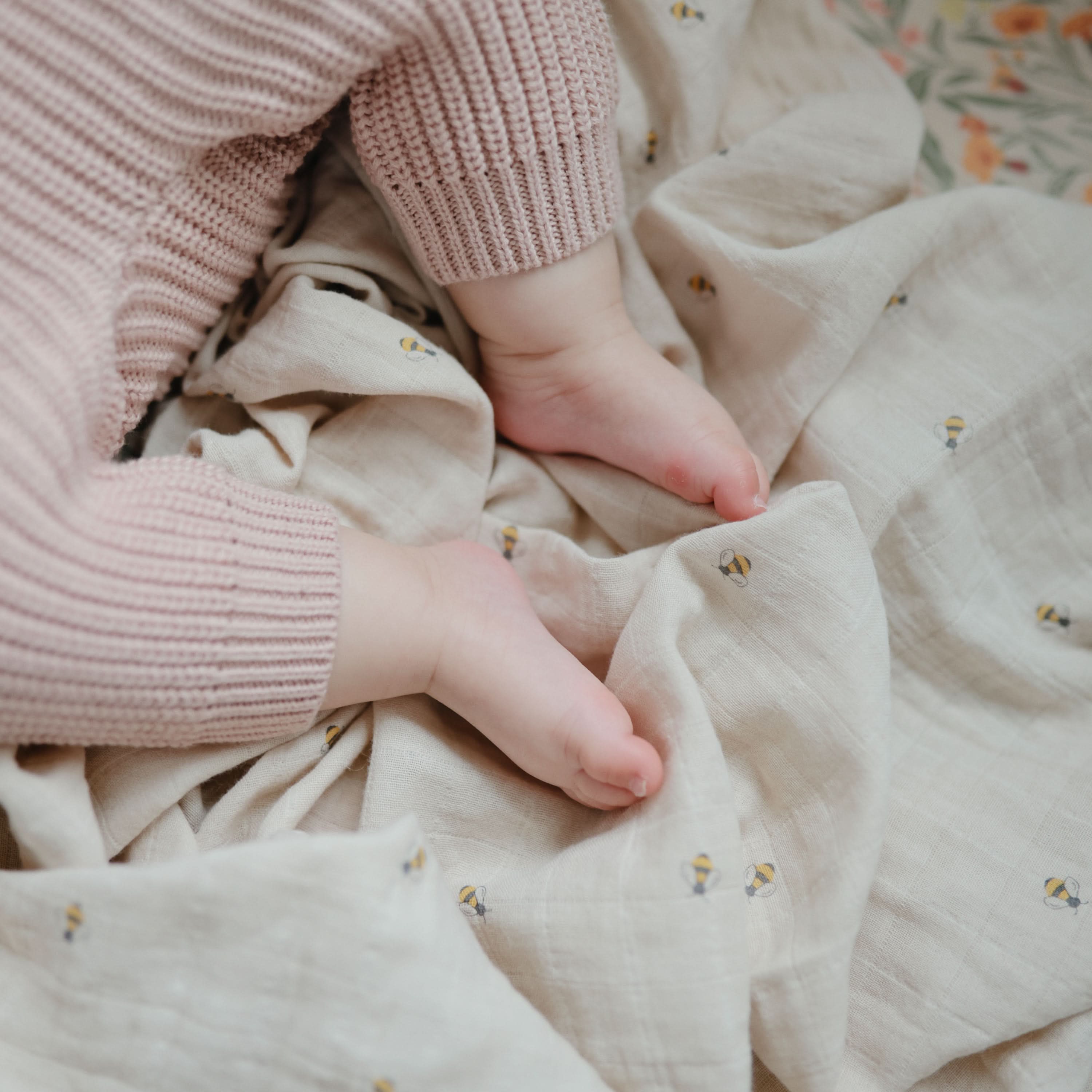 Mushie Organic Cotton Muslin Swaddle Blanket - Image 153