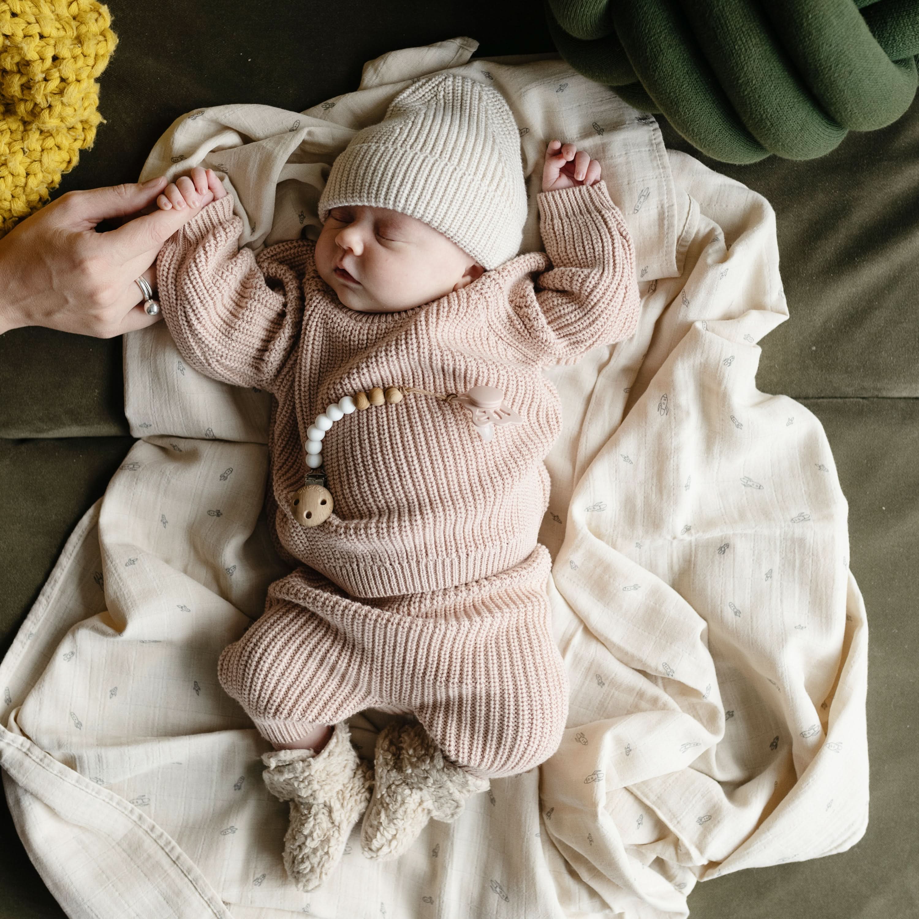 Mushie Organic Cotton Muslin Swaddle Blanket - Image 160