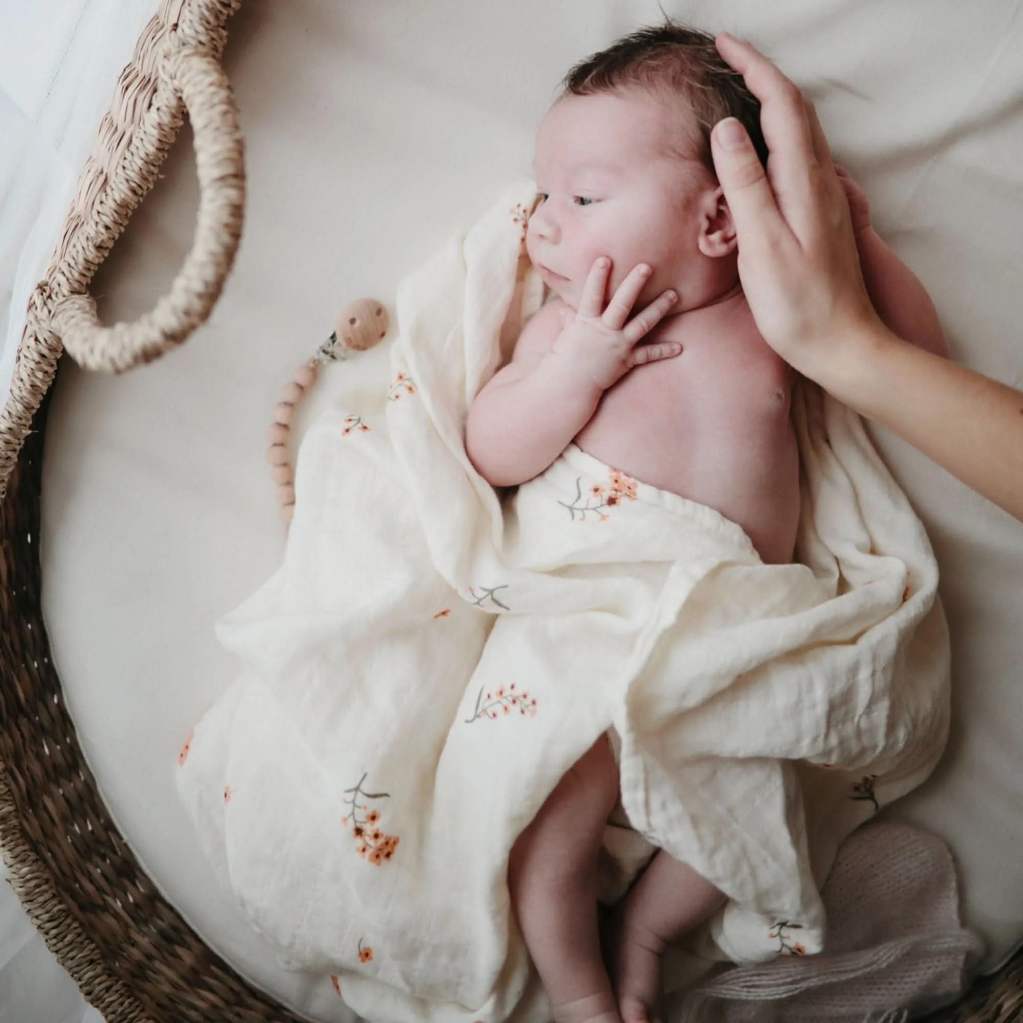 Mushie Organic Cotton Muslin Swaddle Blanket - Image 49