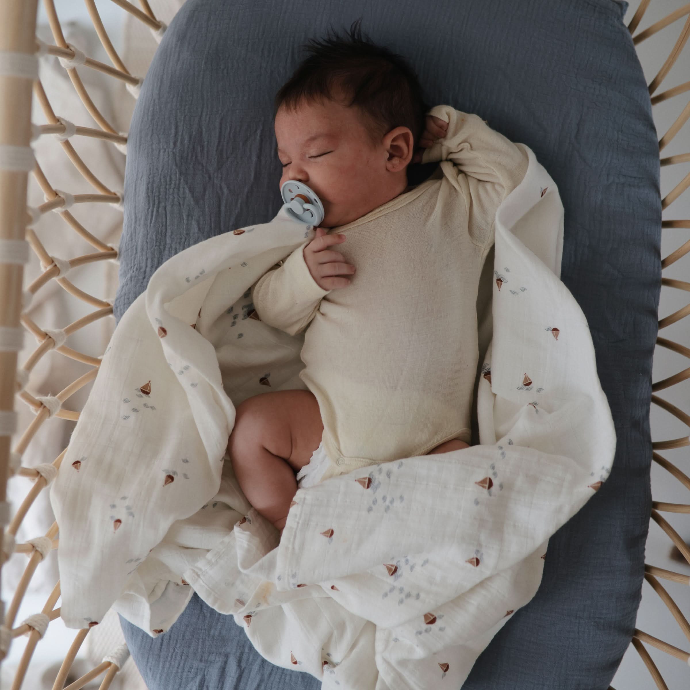 Mushie Organic Cotton Muslin Swaddle Blanket - Image 67