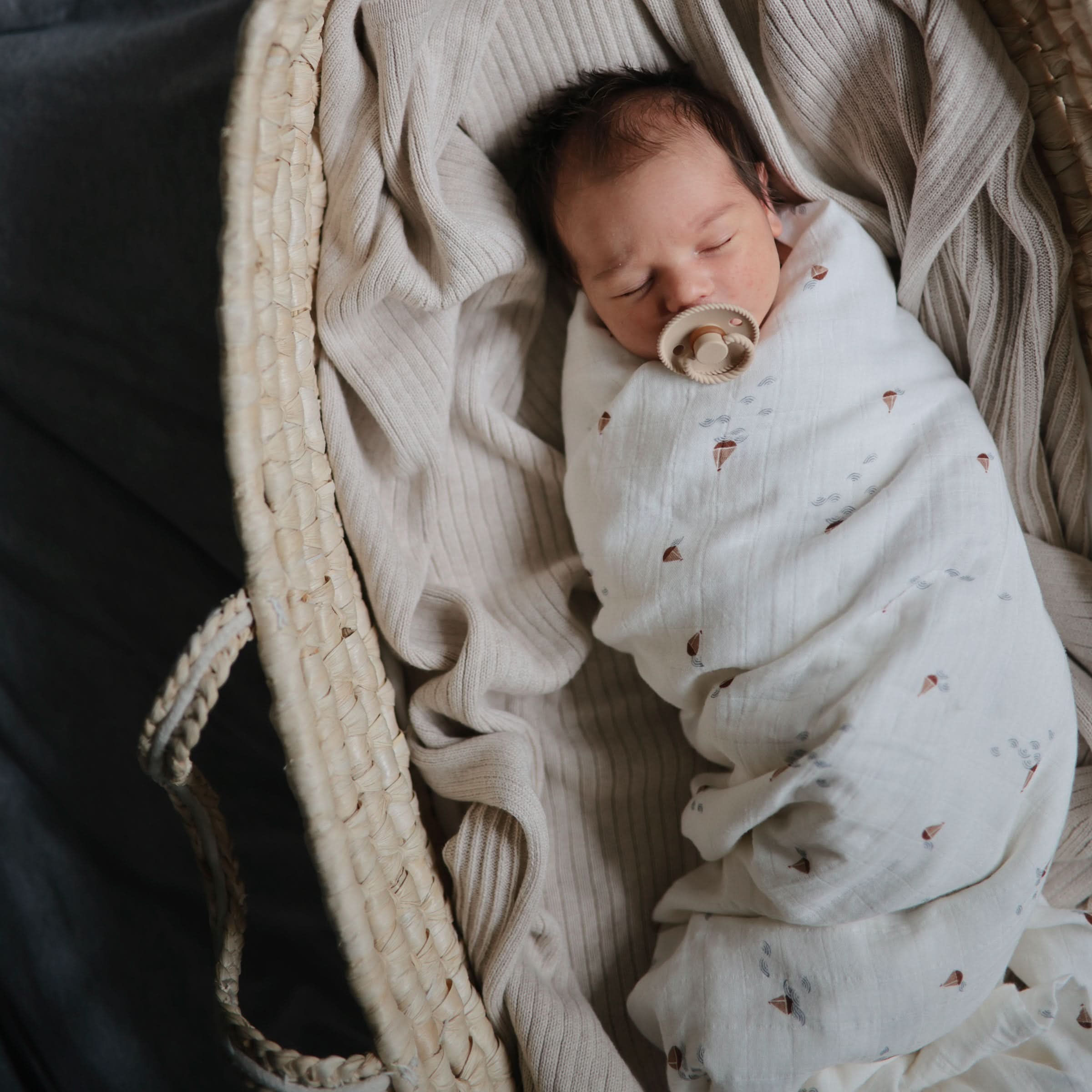 Mushie Organic Cotton Muslin Swaddle Blanket - Image 68