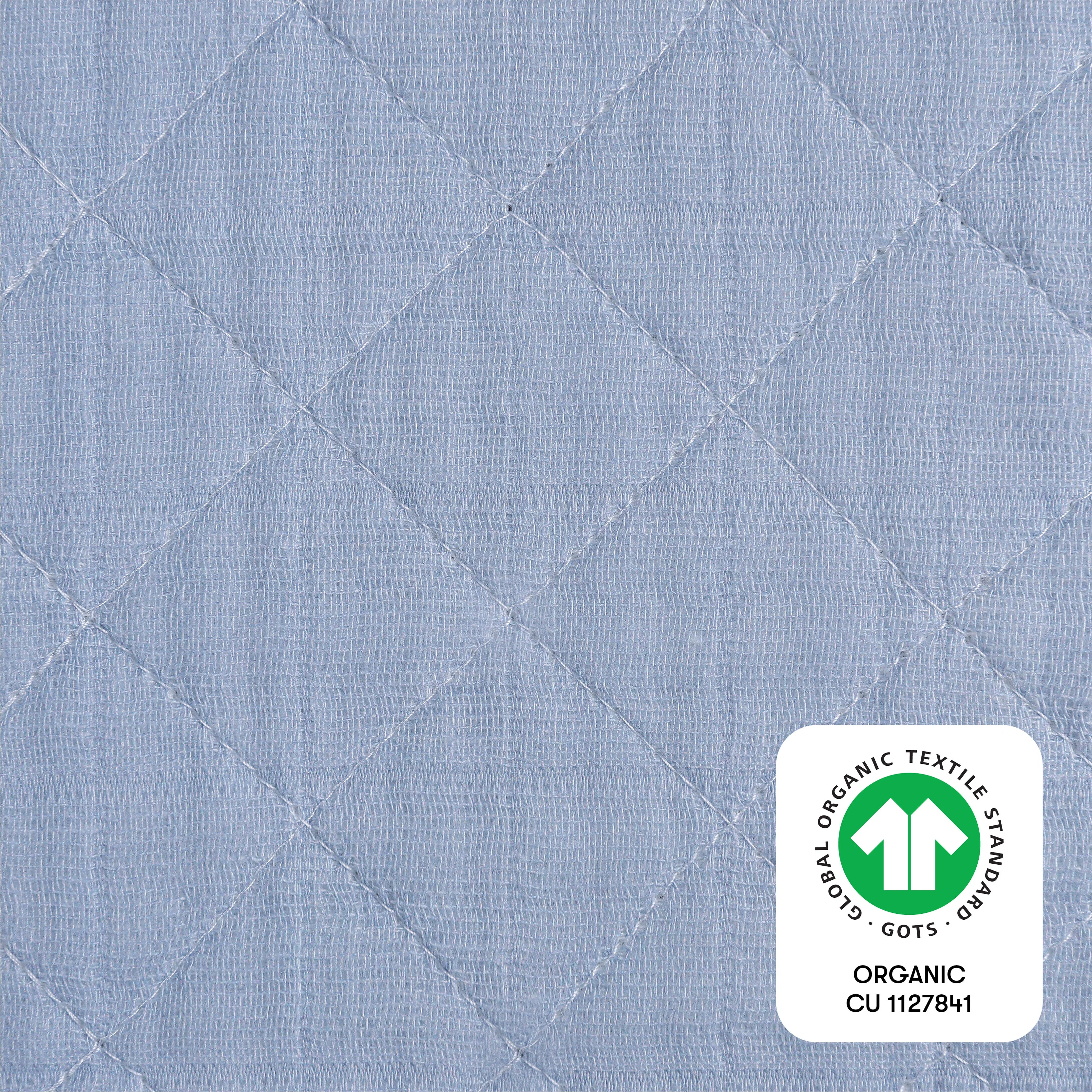 Quilted Changing Pad Cover in GOTS Certified Organic Muslin Cotton - Image 112