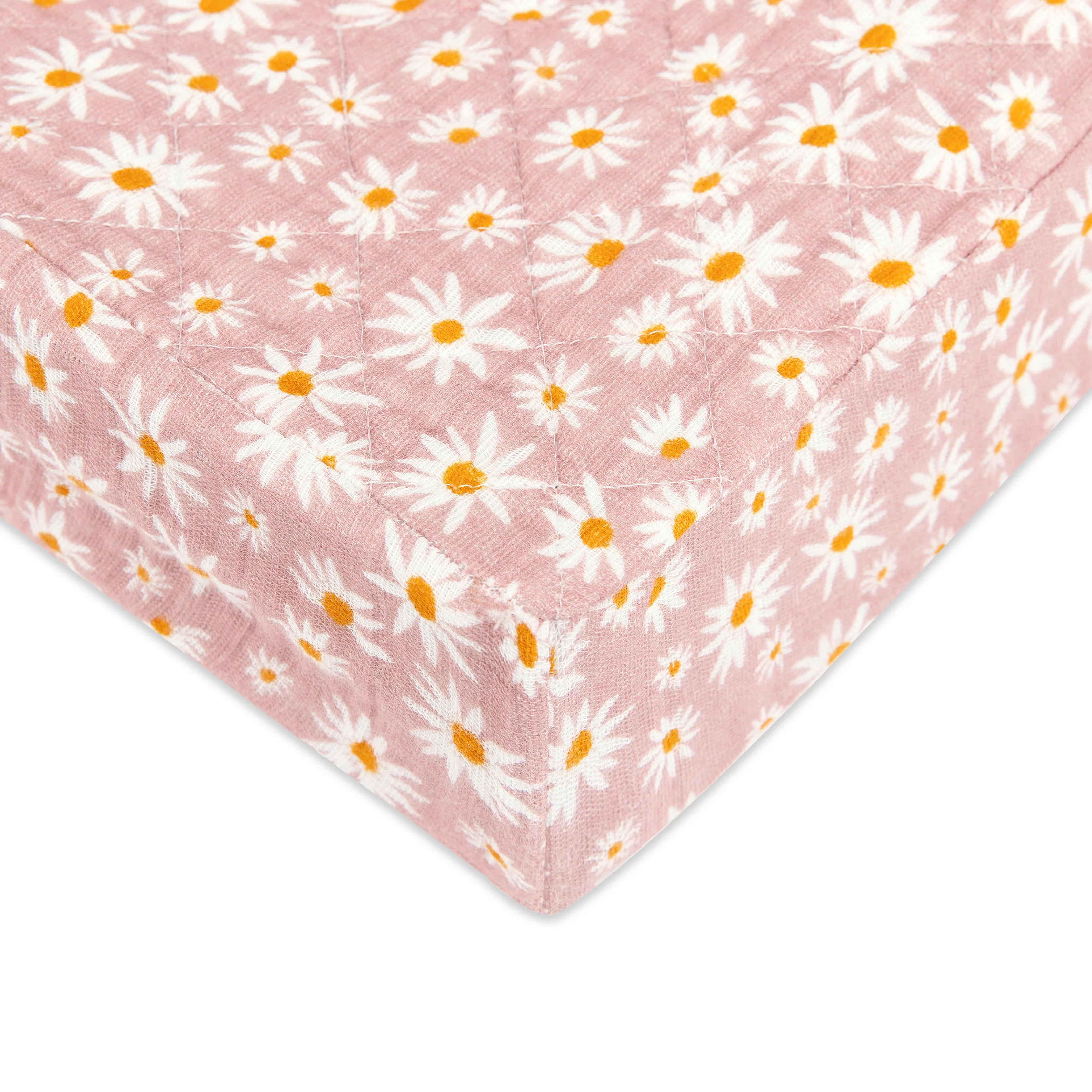 Quilted Changing Pad Cover in GOTS Certified Organic Muslin Cotton - Image 37