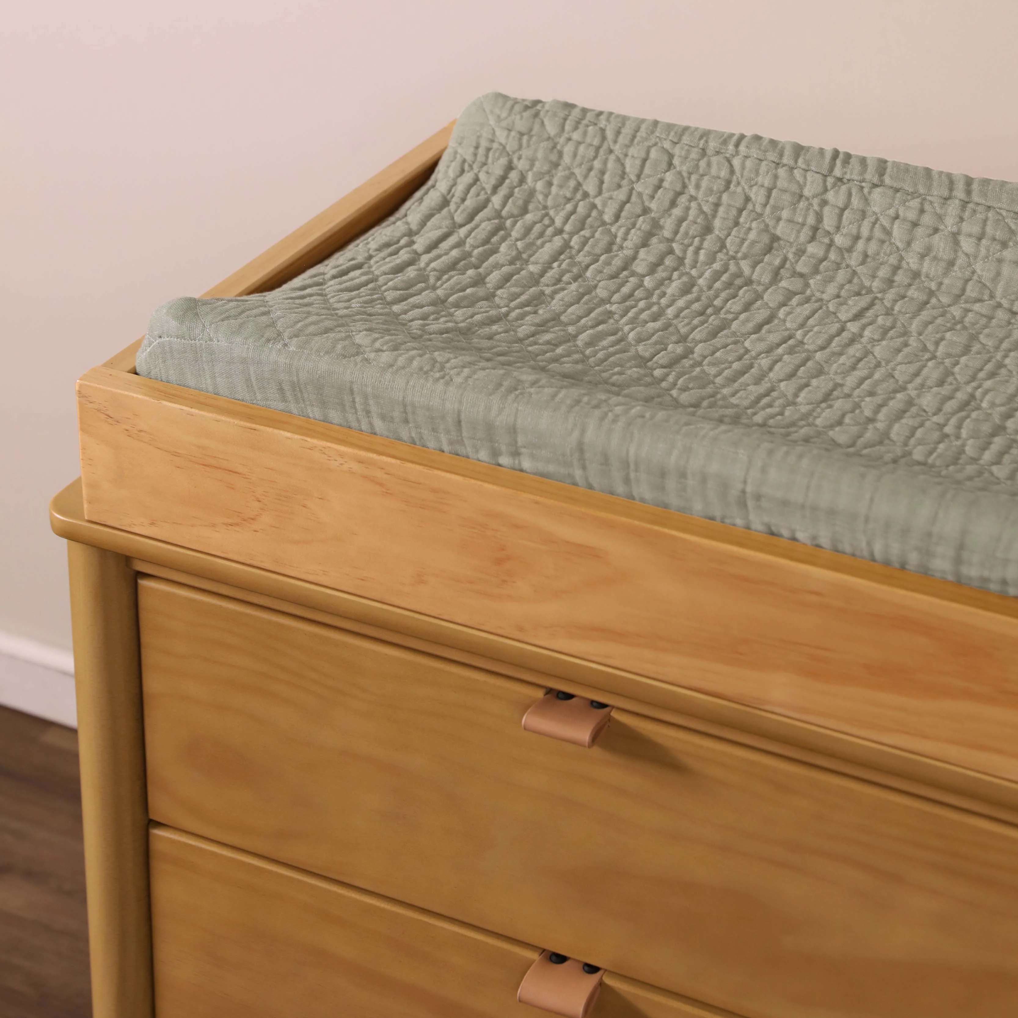 Quilted Changing Pad Cover in GOTS Certified Organic Muslin Cotton - Image 49
