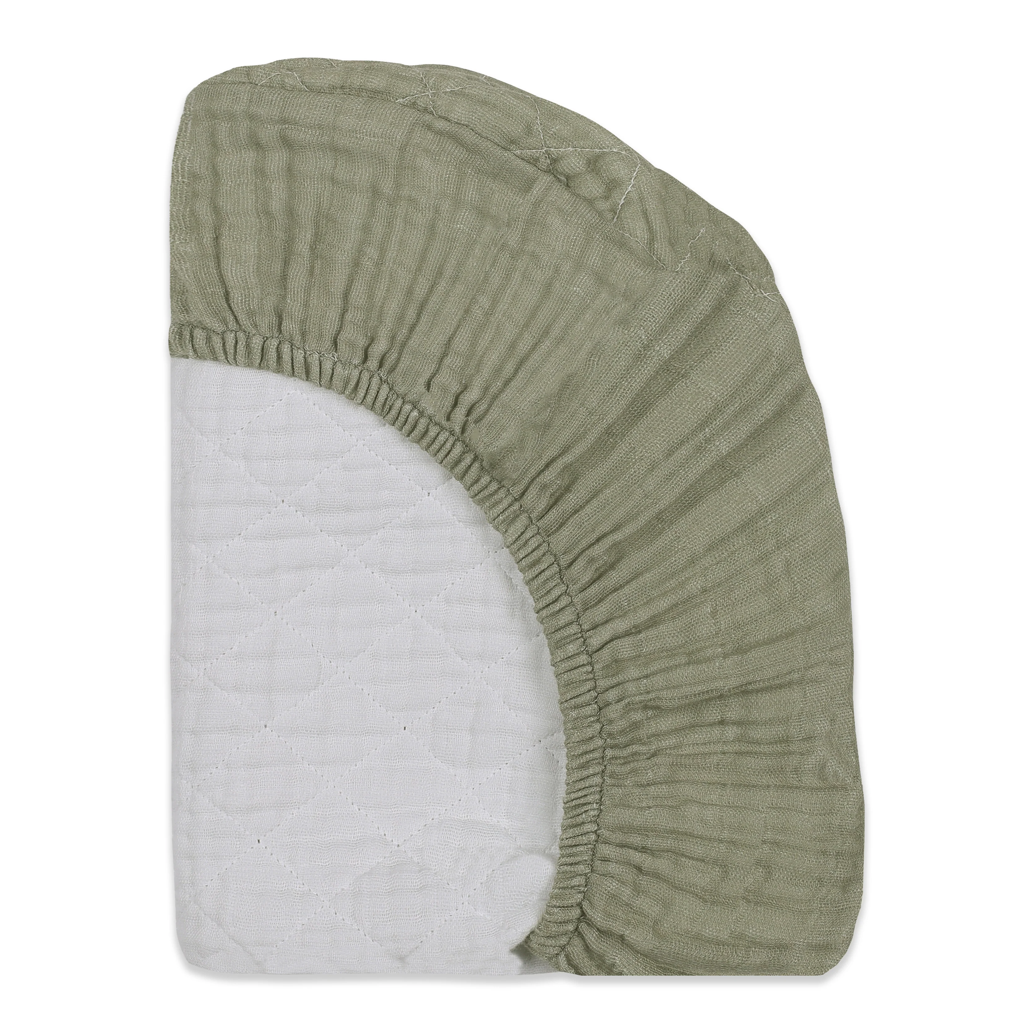 Quilted Changing Pad Cover in GOTS Certified Organic Muslin Cotton - Image 56