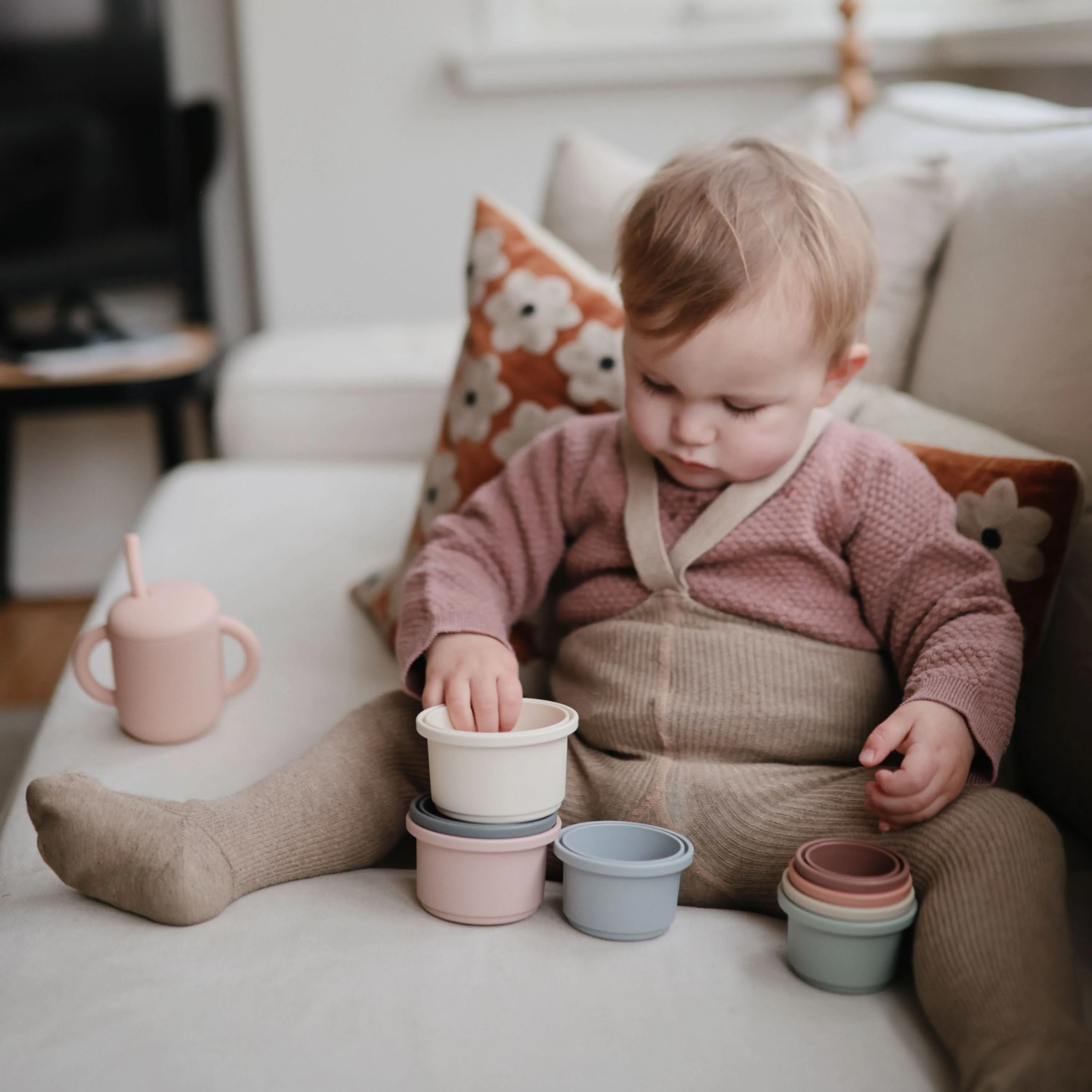 Mushie Stacking Cups Toy - Image 4