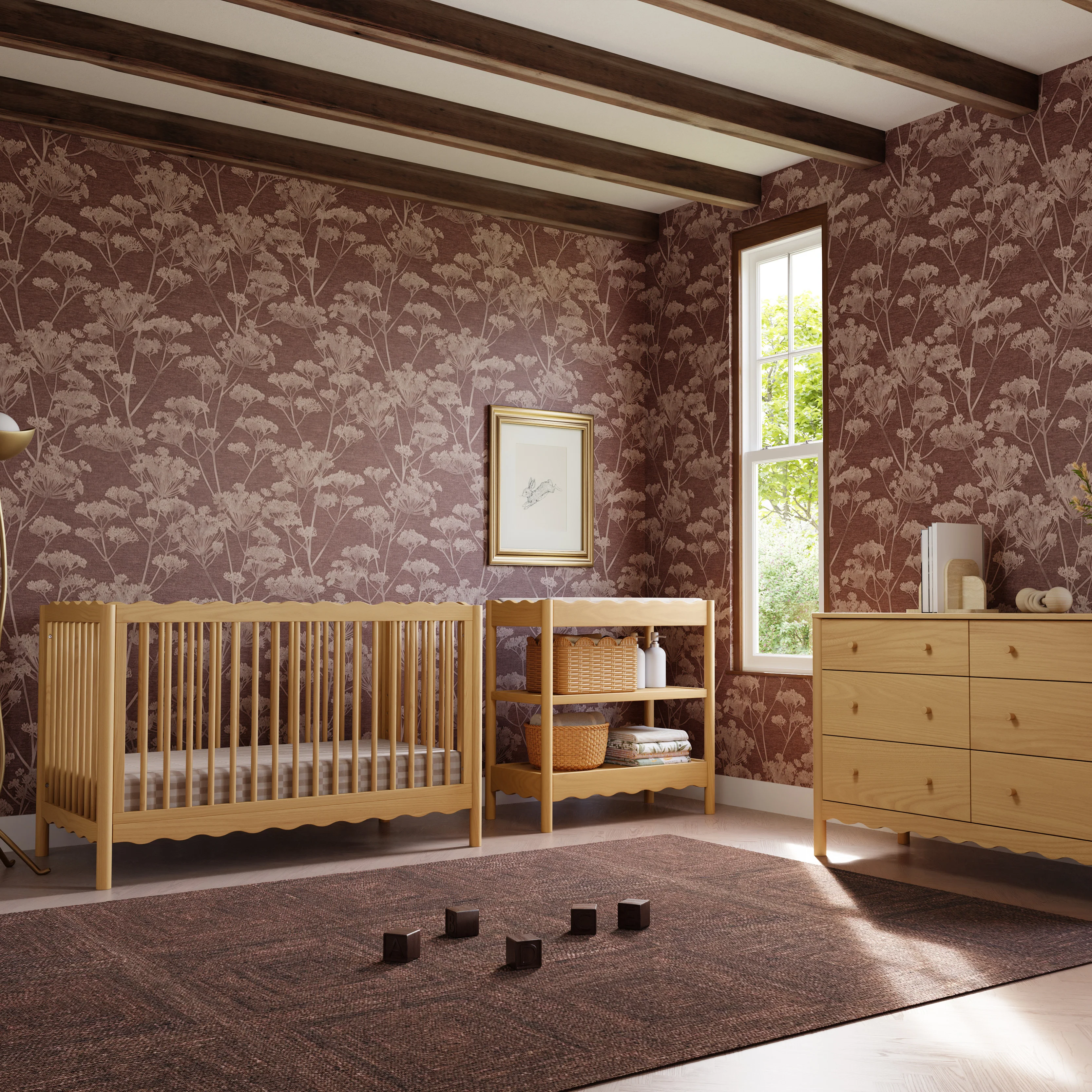 Swell 4-in-1 Convertible Crib with Toddler Bed Conversion Kit - Image 23