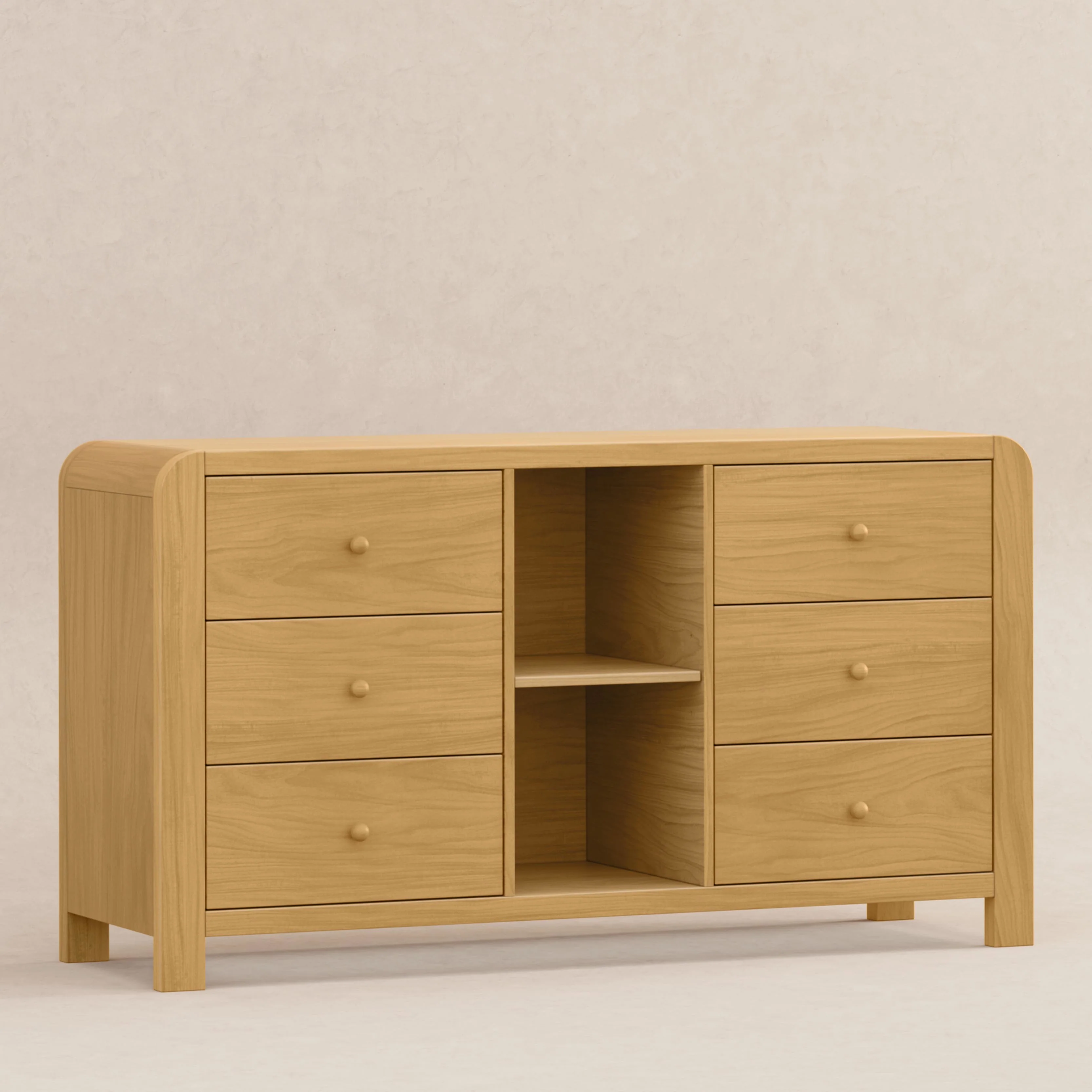 TipToe 6-Drawer Assembled Dresser with Cubbies - Image 4