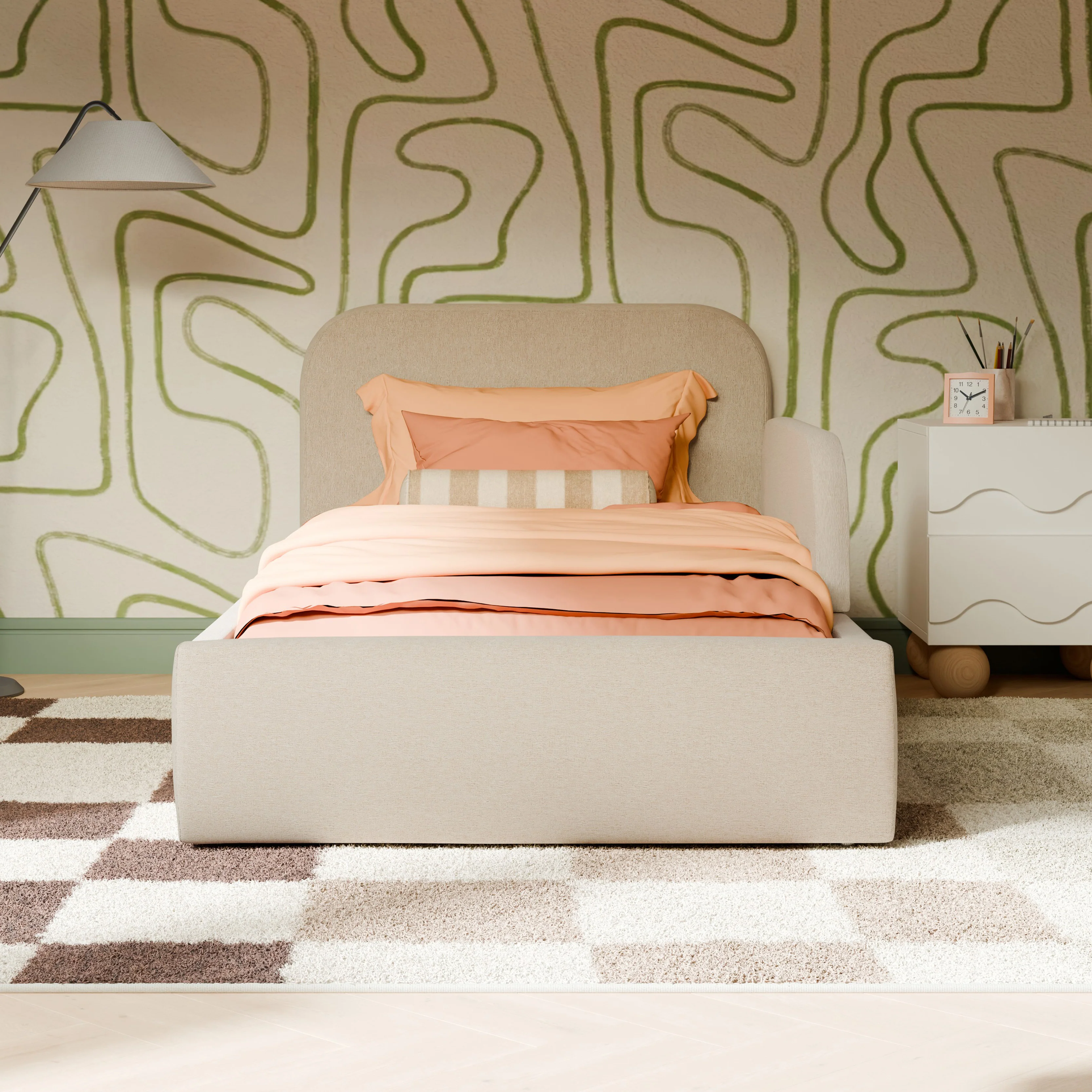 Upholstered Twin/Full Bed Guardrail - Image 9